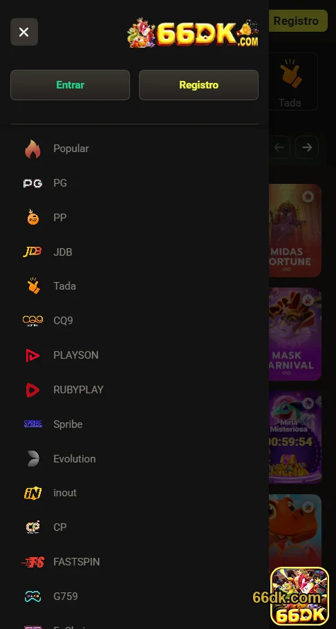 Jogue Roleta, Blackjack e Bacará em Tempo Real - 66dk.com